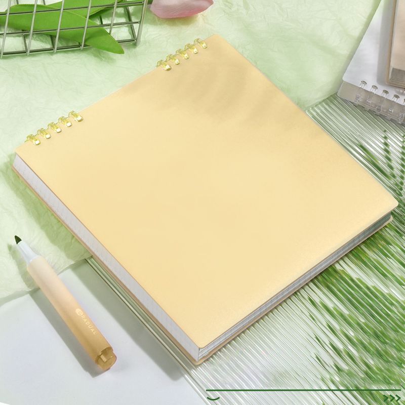 Grid Notebook Ginkgo Yellow 60 Sheets/120 Pages - Image 1