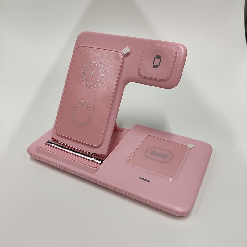 Pink 3-in-1 Wireless Charger - Image 1