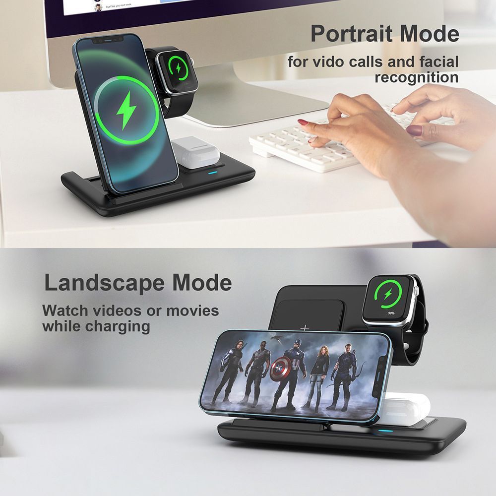 Pink 3-in-1 Wireless Charger - Image 5