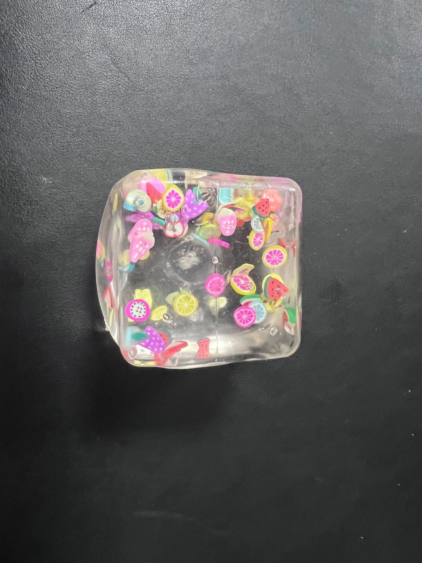 Fruit Themed Ice Cube Squishy Toy - Image 1
