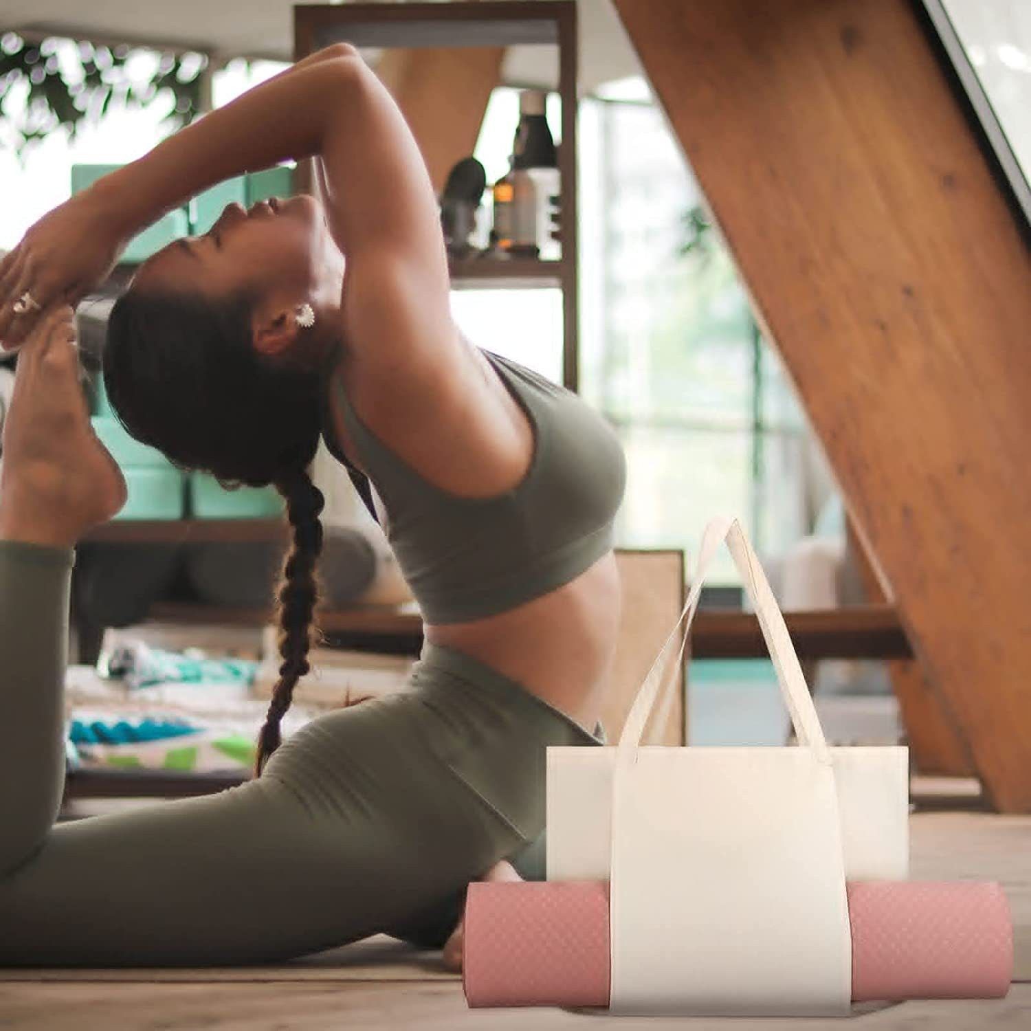 Yoga Hand Bag - Khaki - Image 4