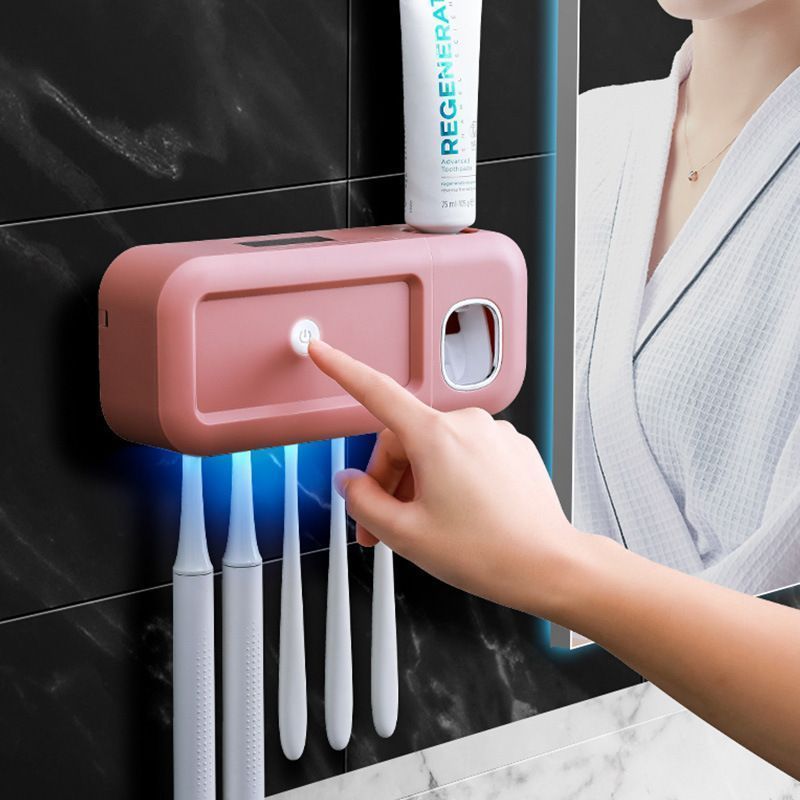 Gray No-Drill UV Toothbrush Holder - Image 5