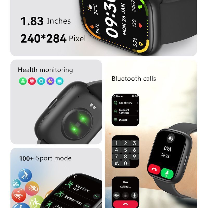 Call Health Smart Watch Green - Image 3