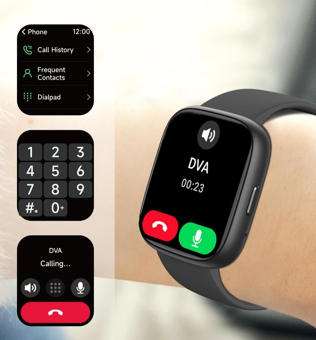 Call Health Smart Watch Green - Image 6