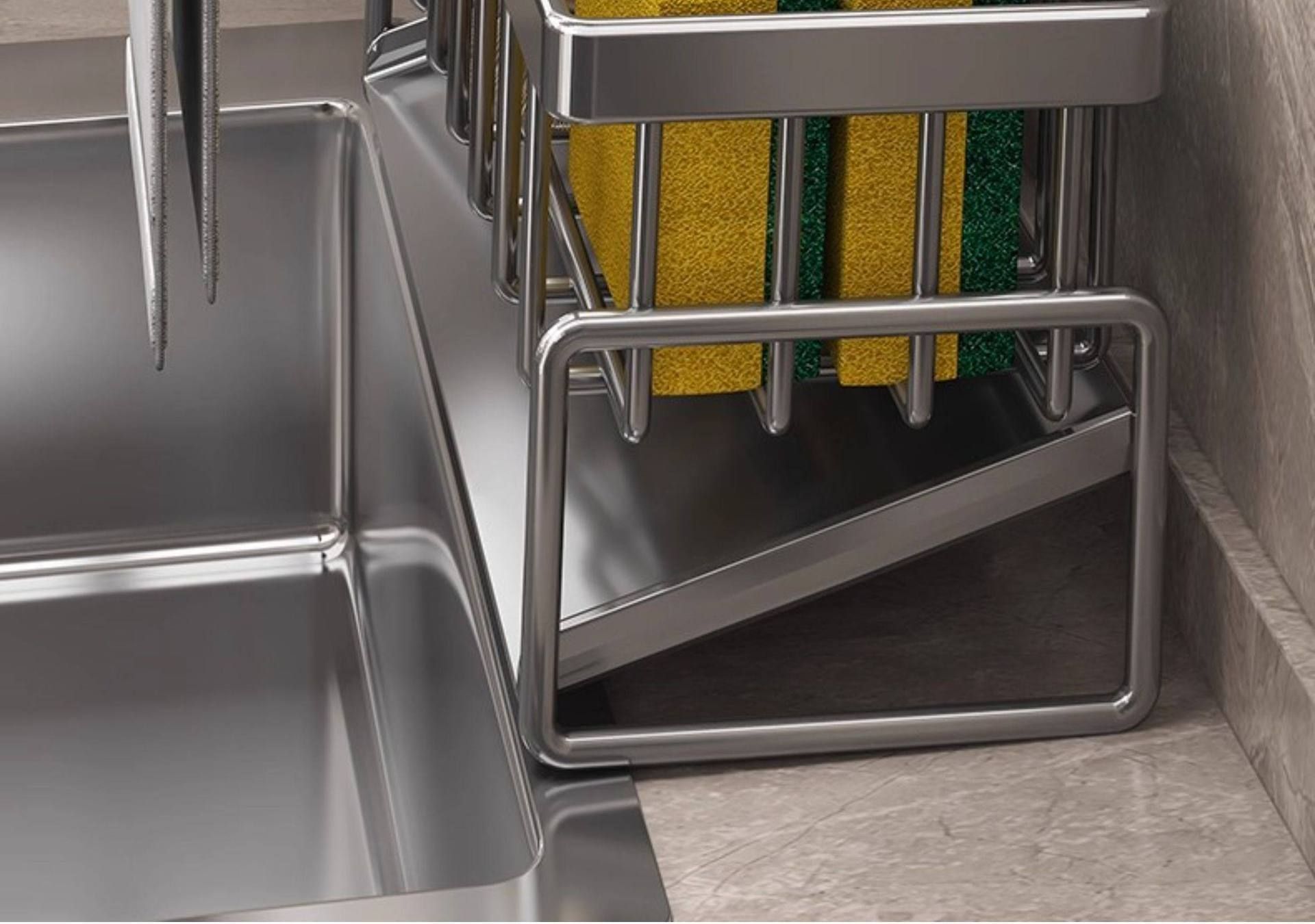 Low Profile Tilted Dish Drying Rack Black 01 - Image 5