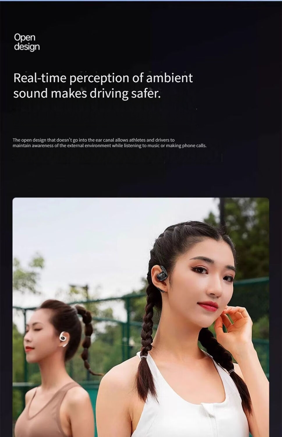 Y3 Bluetooth headset-Black - Image 3
