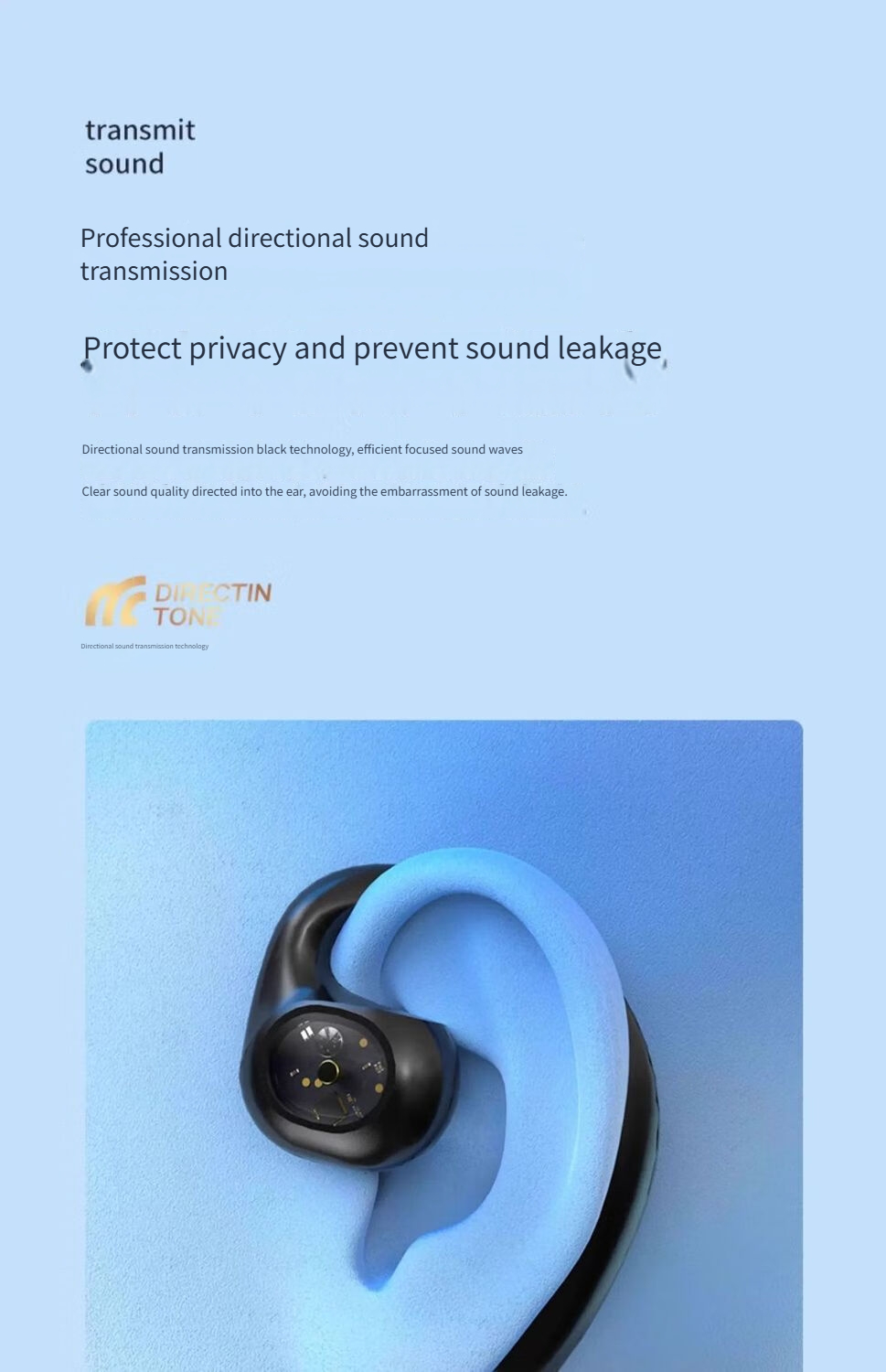 Y3 Bluetooth headset-Black - Image 5