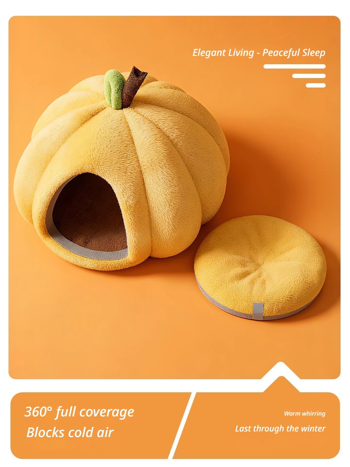 Yellow Pumpkin Short Plush Version M - Image 3