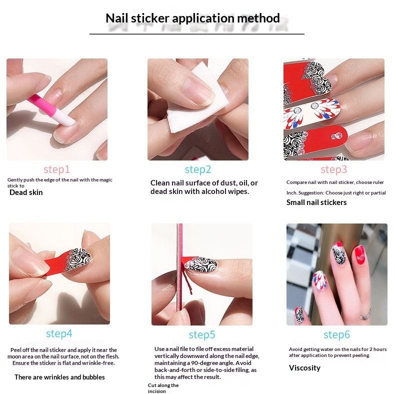 NailPolishFilmNailStickersZE-0860 - Image 3