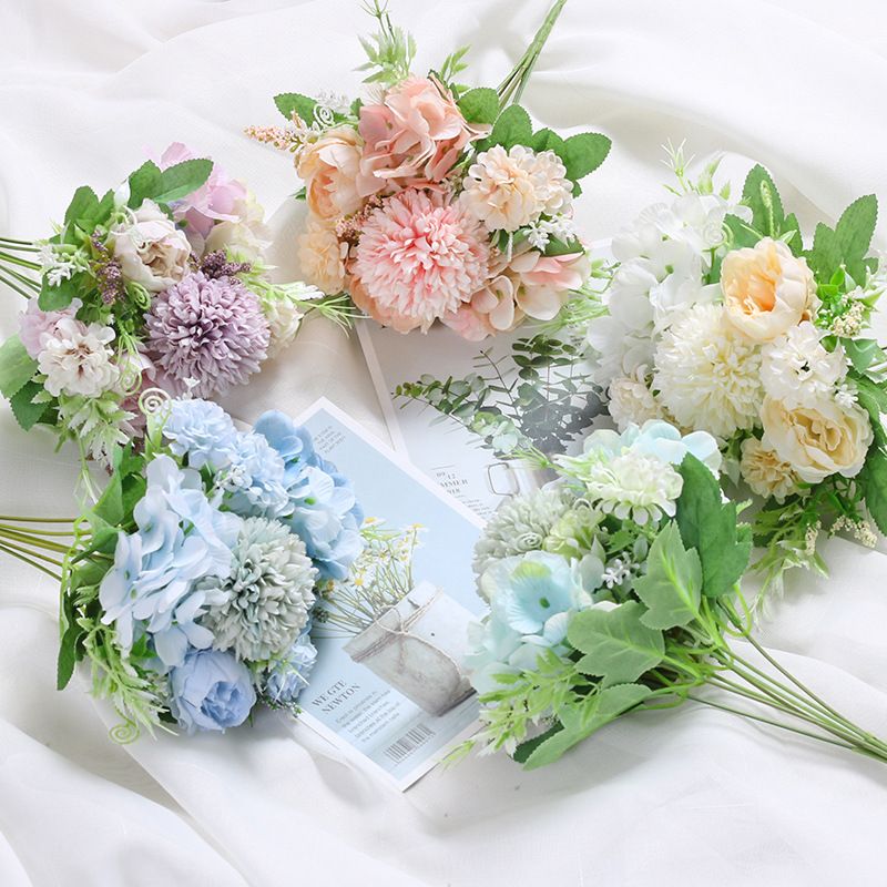 7-Branch Handheld Artificial Bouquet | Ins-Style Spring Romance, Long-Lasting Healing Little Happiness/7-Fork Nami [Youth Jade White] - Image 3