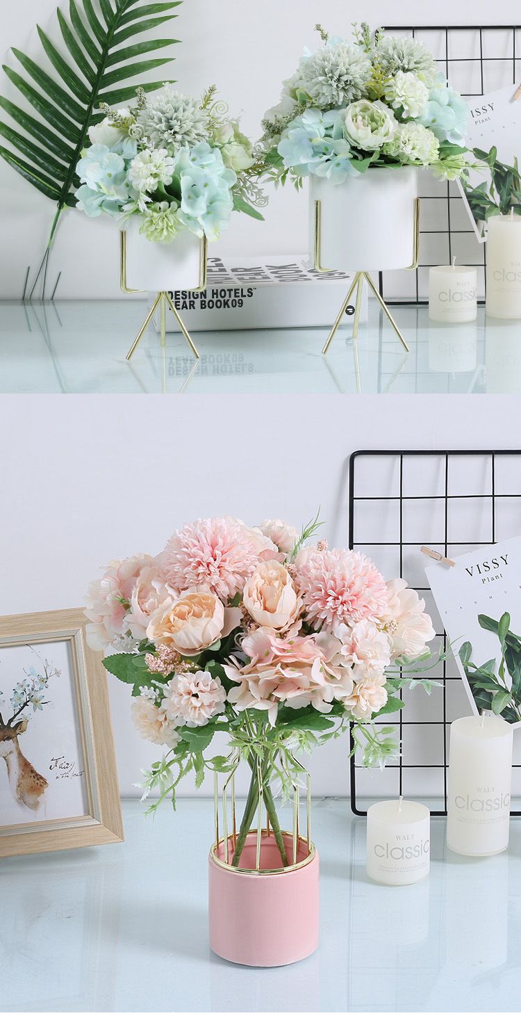7-Branch Handheld Artificial Bouquet | Ins-Style Spring Romance, Long-Lasting Healing Little Happiness/7 fork Nami 