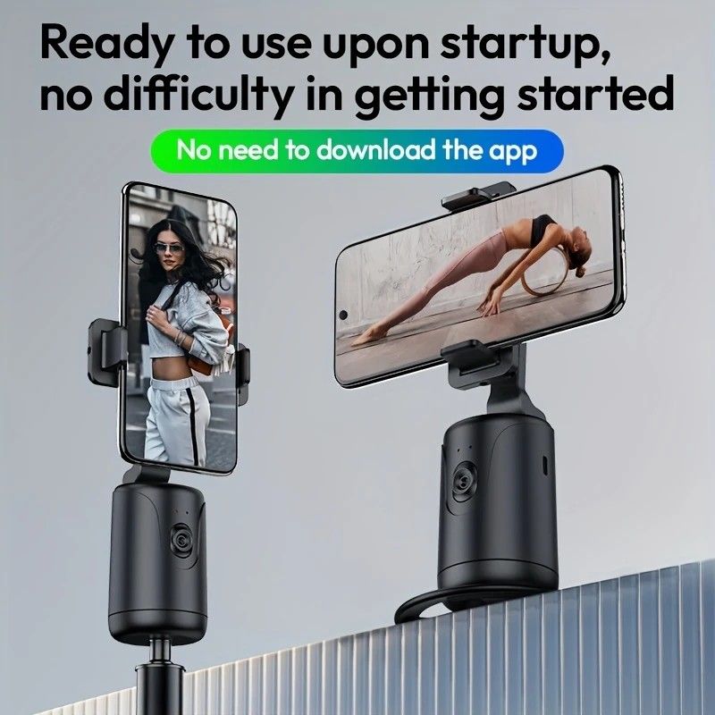 Mobile Cloud Auto-Tracking Smart Magic Stabilizer - AI Facial Recognition Desktop Phone Holder for Live Streaming - Image 4