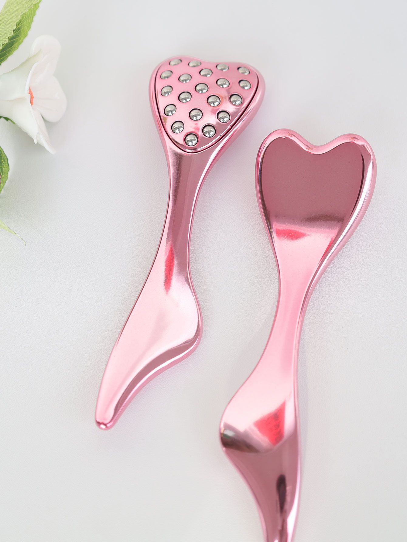 304 Stainless Steel Heart Shaped Roller Ball Massager: Face Lifting and Eye Soothing, Body Scraping and Relaxation, Lightweight and Portable, One Tool for Skincare and Body Care(PINK) - Image 8