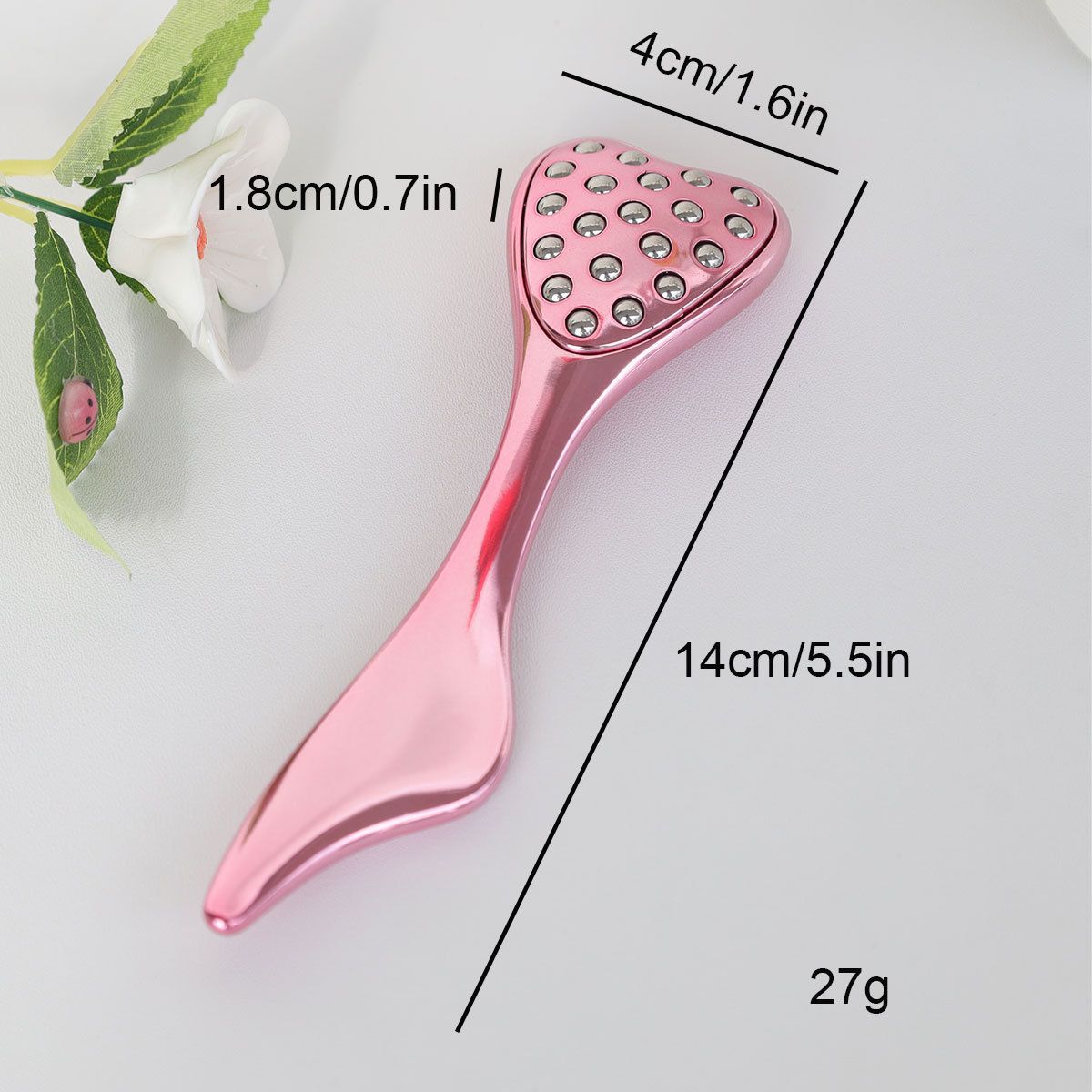 304 Stainless Steel Heart Shaped Roller Ball Massager: Face Lifting and Eye Soothing, Body Scraping and Relaxation, Lightweight and Portable, One Tool for Skincare and Body Care(silver) - Image 7