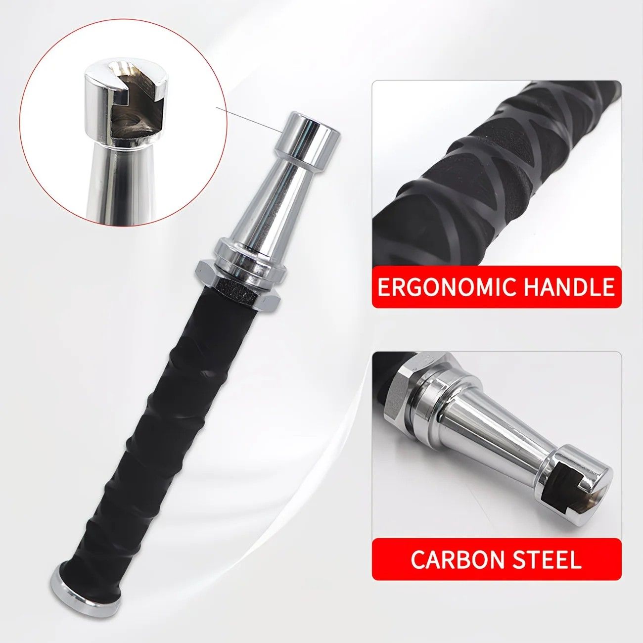 Paintless Dent Repair Puller, built-in powerful spring for automatic rebound, telescopic rod adapts to multiple scenarios, three-step operation for easy dent repair, labor-saving, efficient, and paint-friendly.(Pulling hammer without spring） - Image 4