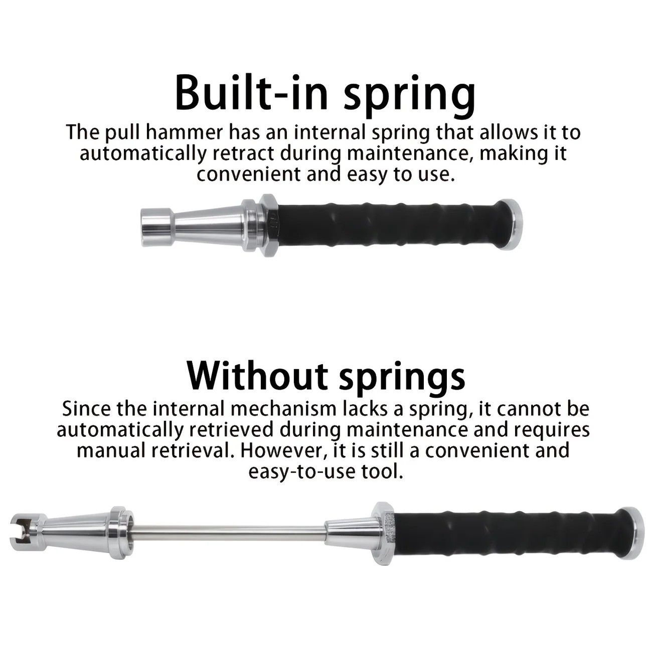 Paintless Dent Repair Puller, built-in powerful spring for automatic rebound, telescopic rod adapts to multiple scenarios, three-step operation for easy dent repair, labor-saving, efficient, and paint-friendly.(Pulling hammer without spring） - Image 5