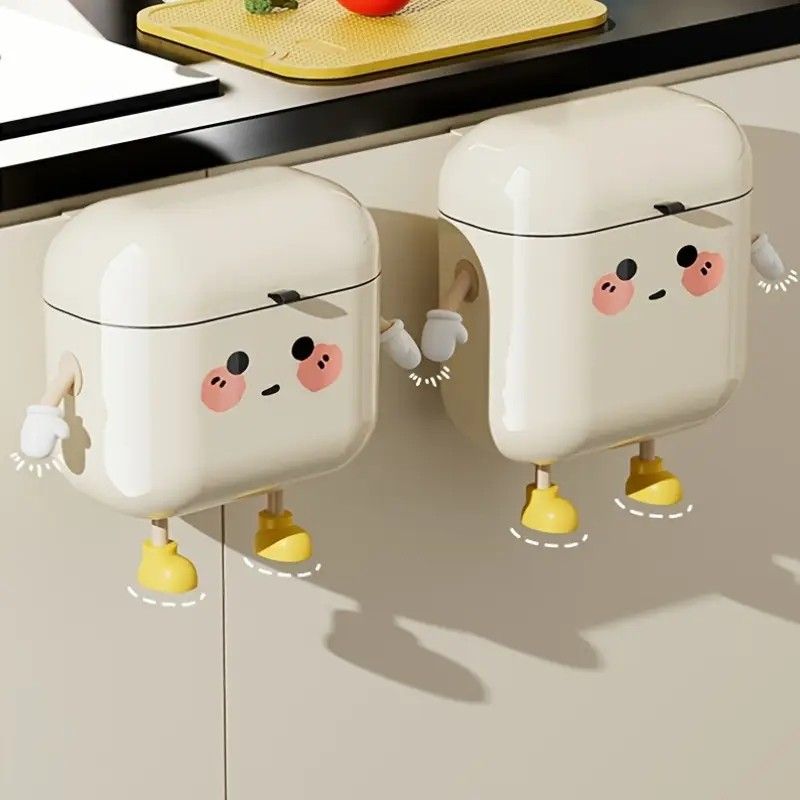 Wall Mount Kitchen Bin No Drill Adhesive Cabinet Door  9L Space Saver - Image 7
