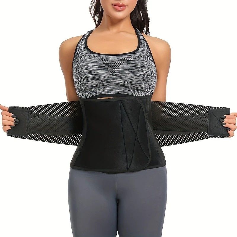 3.0mm Thickened Breathable Waist Trimmer | Sweat More for Intense Shaping, Waist Training & Back Support.（black  S code） - Image 1