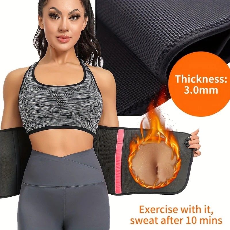 3.0mm Thickened Breathable Waist Trimmer | Sweat More for Intense Shaping, Waist Training & Back Support(black   XXL  code) - Image 6
