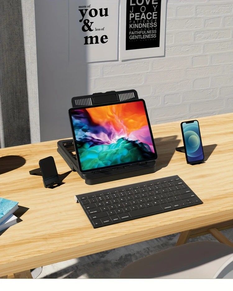 Multifunctional Laptop Stand: Portable and Foldable, 7-Level Height Adjustment, Efficient Heat Dissipation, Stable Load-Bearing - Image 2