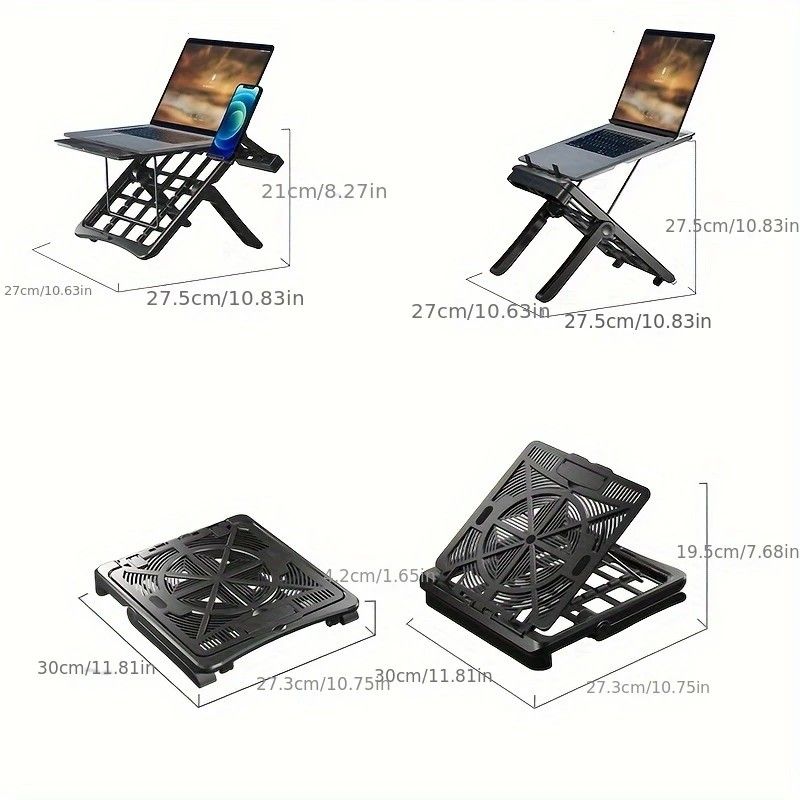Multifunctional Laptop Stand: Portable and Foldable, 7-Level Height Adjustment, Efficient Heat Dissipation, Stable Load-Bearing - Image 5