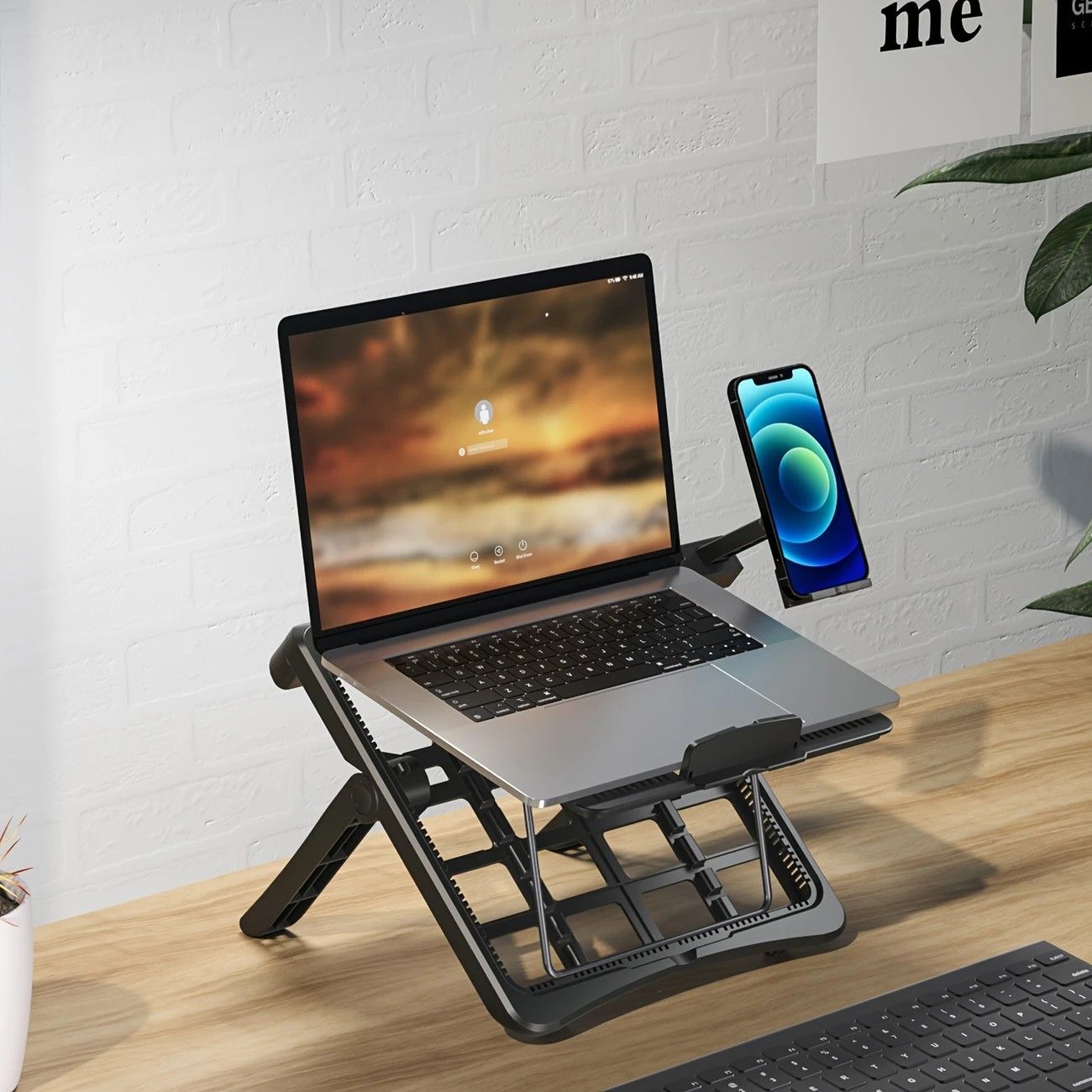 Multifunctional Laptop Stand: Portable and Foldable, 7-Level Height Adjustment, Efficient Heat Dissipation, Stable Load-Bearing - Image 7