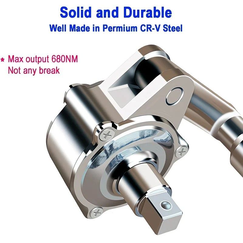1:16 Gear Ratio Heavy Duty Torque Multiplier Wrench: 680 Nm Output Easily Removes Rusted Nuts, CR-V Alloy Steel Durable and Impact Resistant, Multiple Socket Sizes Compatible with Cars and SUVs, Effortless and Efficient Tire Changing. - Image 3