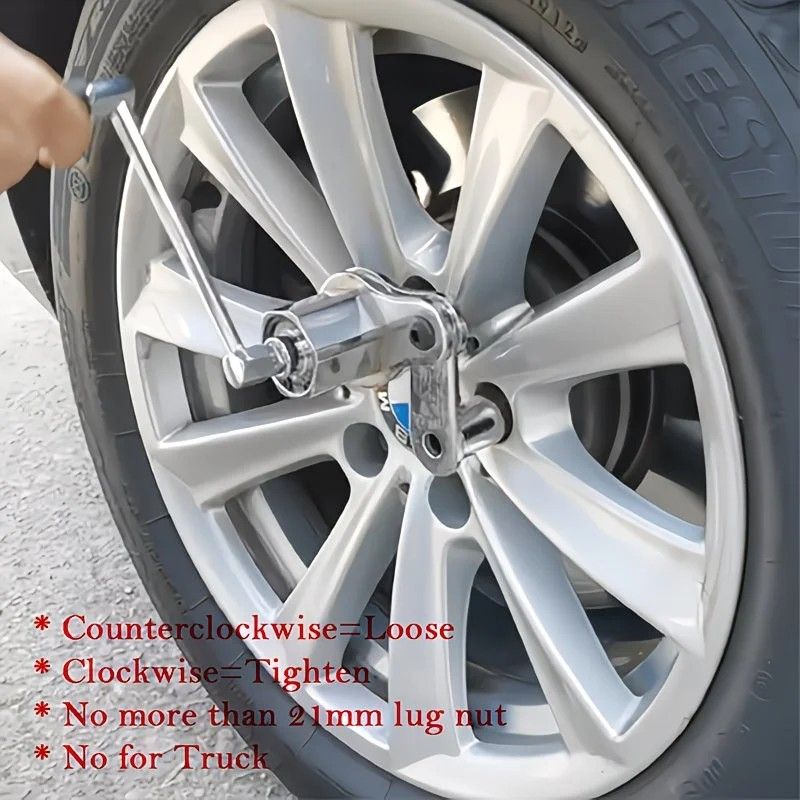 1:16 Gear Ratio Heavy Duty Torque Multiplier Wrench: 680 Nm Output Easily Removes Rusted Nuts, CR-V Alloy Steel Durable and Impact Resistant, Multiple Socket Sizes Compatible with Cars and SUVs, Effortless and Efficient Tire Changing. - Image 5
