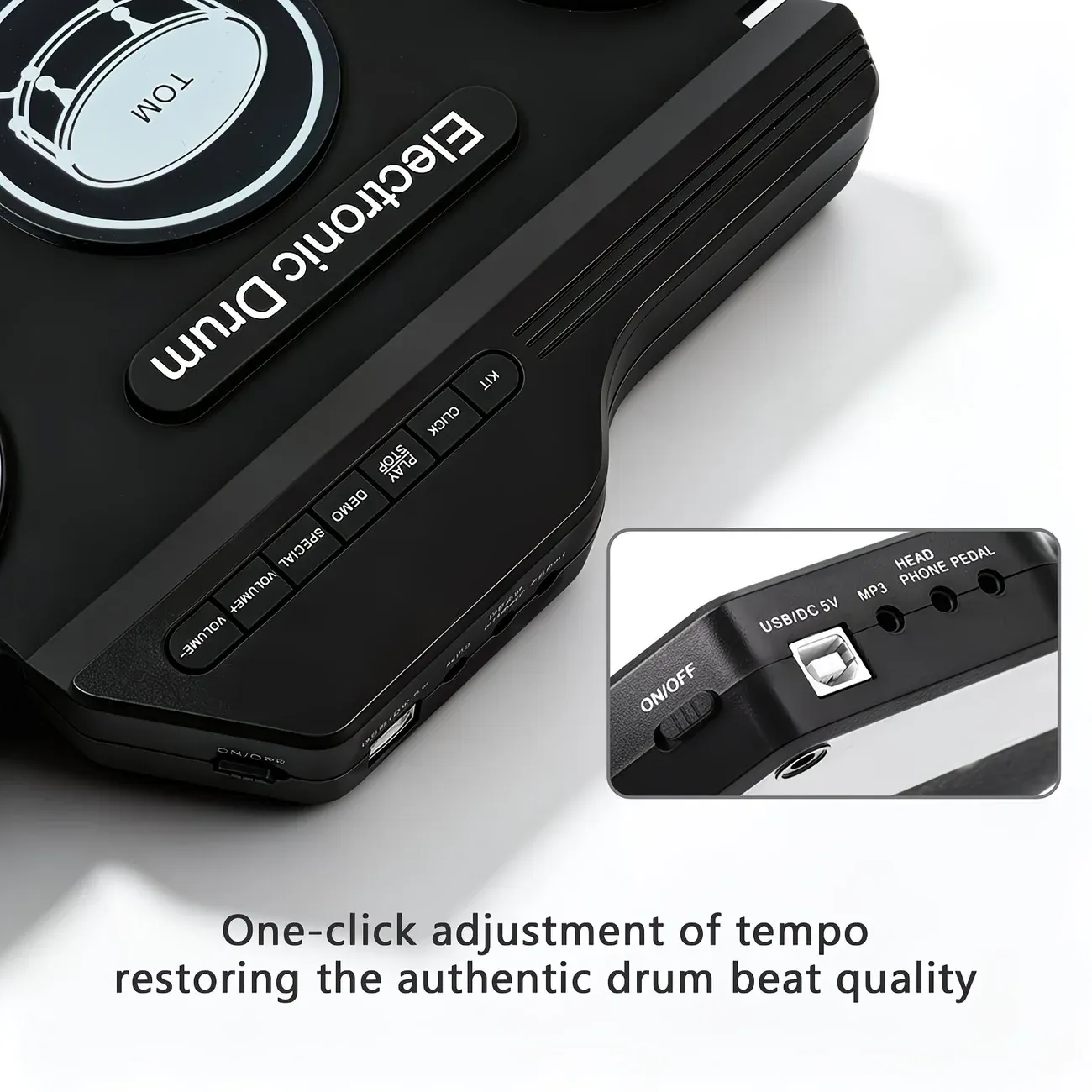 Portable Roll-Up Electronic Drum: Seven Pads with Realistic Feel, Silent Practice, Foldable and Easy to Carry Anywhere - Image 6