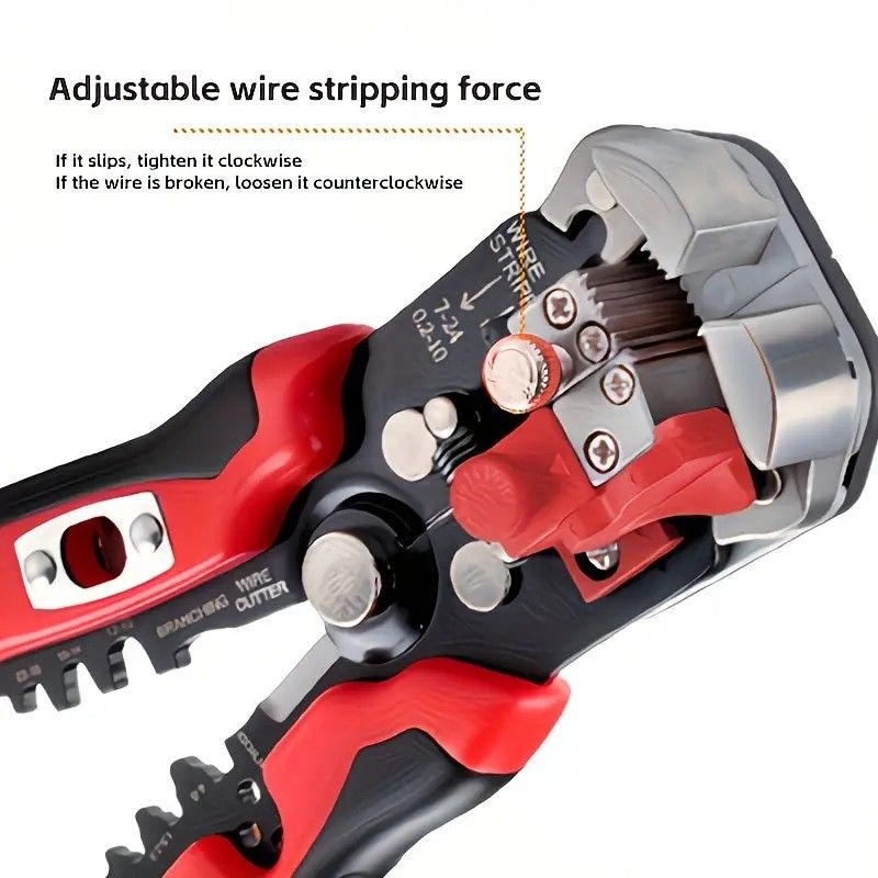 Multifunctional Wire Stripper, Five-in-One All-Purpose, Widely Compatible with 7-24 AWG, Intelligent Adjustment for Precise Stripping Without Damaging Core, Full Capabilities in Cutting, Crimping, Splitting, and Winding, Essential for Electricians and DIY - Image 5