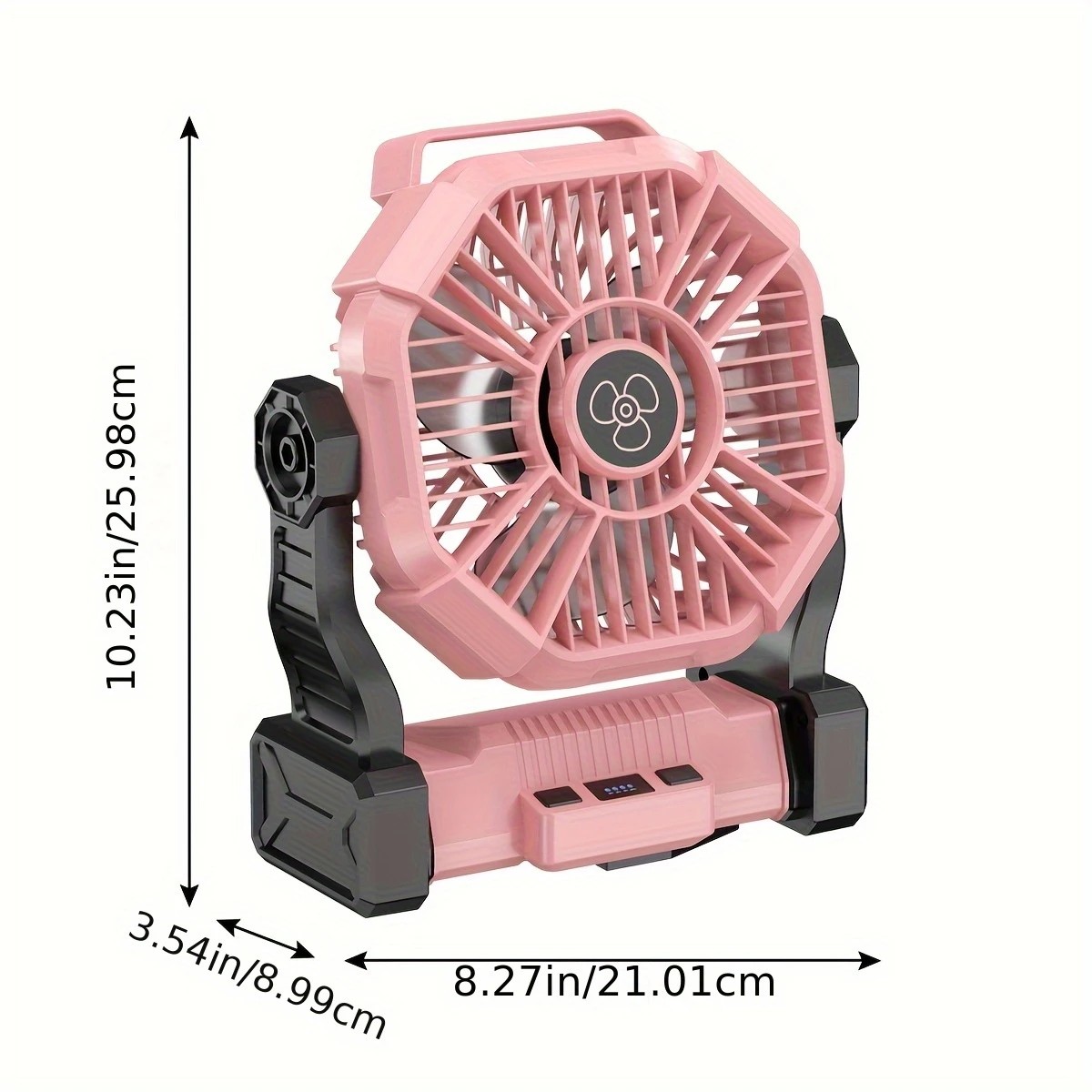 GREEN 2-in-1 Portable Fan & Light, Quiet & Cool for Outdoor Use - Image 2
