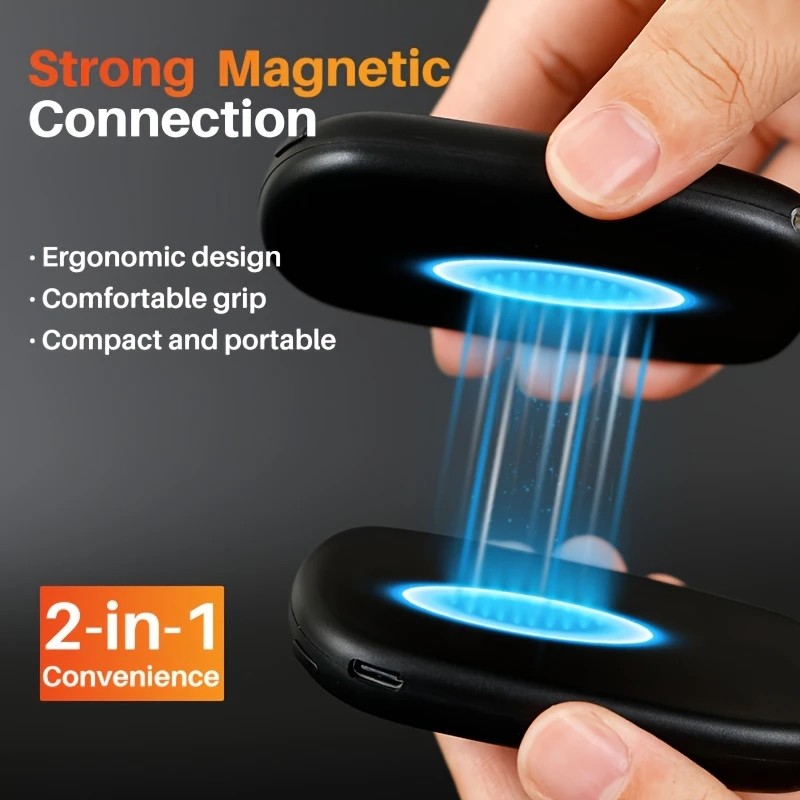 2PCS of rechargeable hand warmers with COB lights, featuring rapid heating, 3 adjustable modes, and a portable magnetic electric design. - Image 3