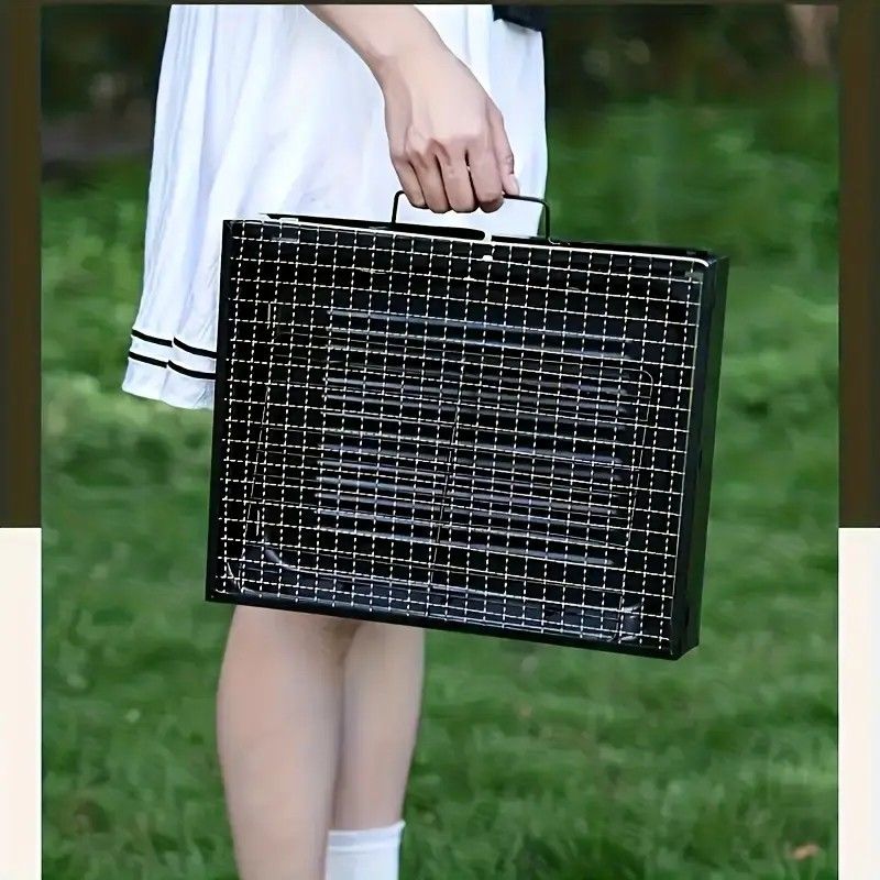 Portable Folding Grill: 4-Step Assembly, Light & Portable, Sturdy Design, Enjoy Outdoor Grilling Anytime - Image 4
