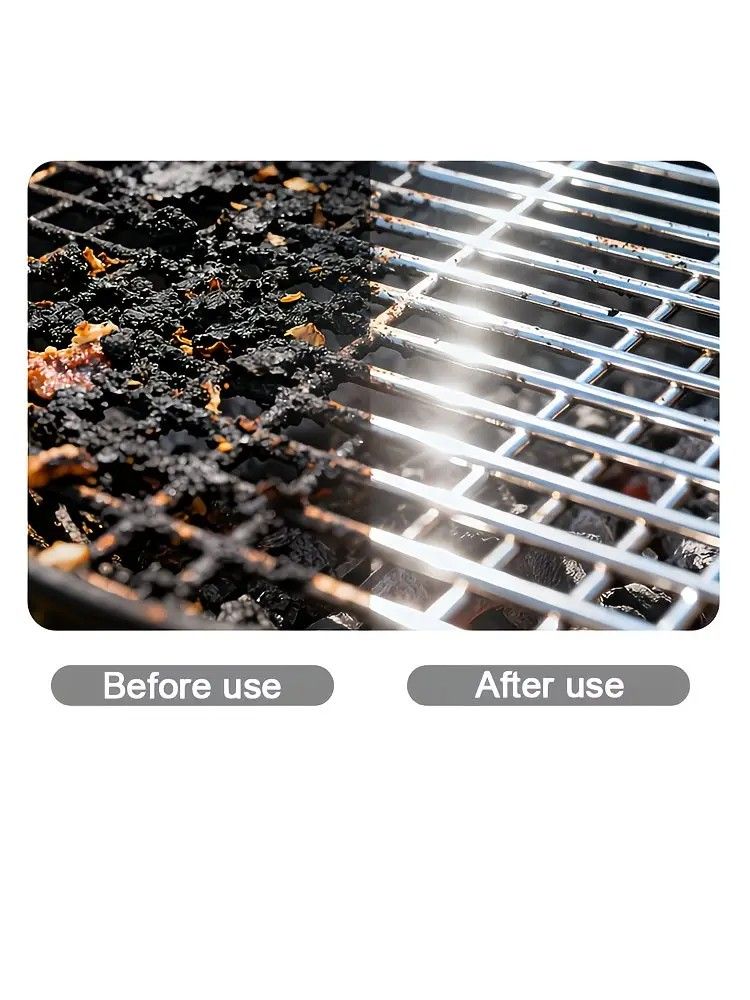 LED-lit electric barbecue brush, rechargeable rotating cleaning, instantly cleans the grill after backyard BBQ, lazy cleaning essential.(BROWN) - Image 8