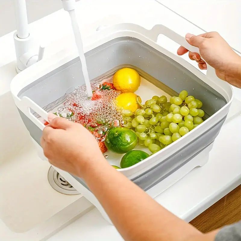 Portable Folding Sink: Space-Saving Storage, Multi-Use for Kitchen, Balcony, and Outdoors - Image 1