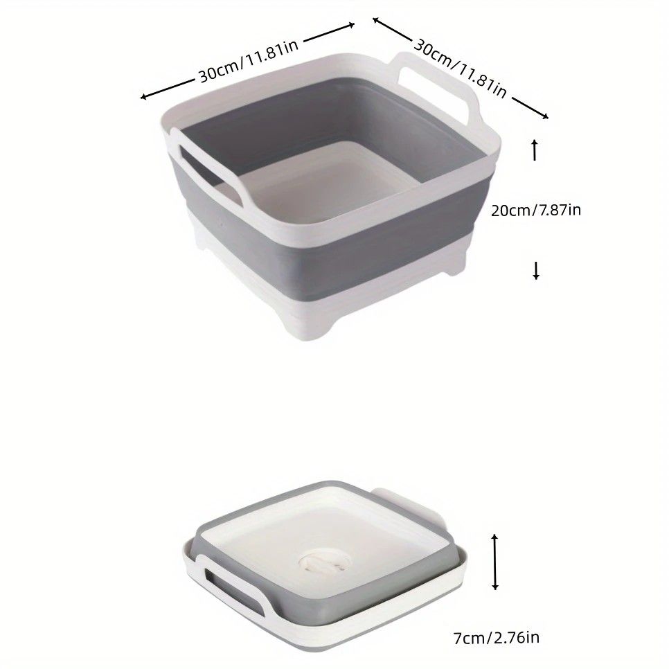 Portable Folding Sink: Space-Saving Storage, Multi-Use for Kitchen, Balcony, and Outdoors - Image 5