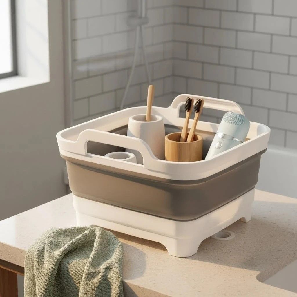 Portable Folding Sink: Space-Saving Storage, Multi-Use for Kitchen, Balcony, and Outdoors - Image 6