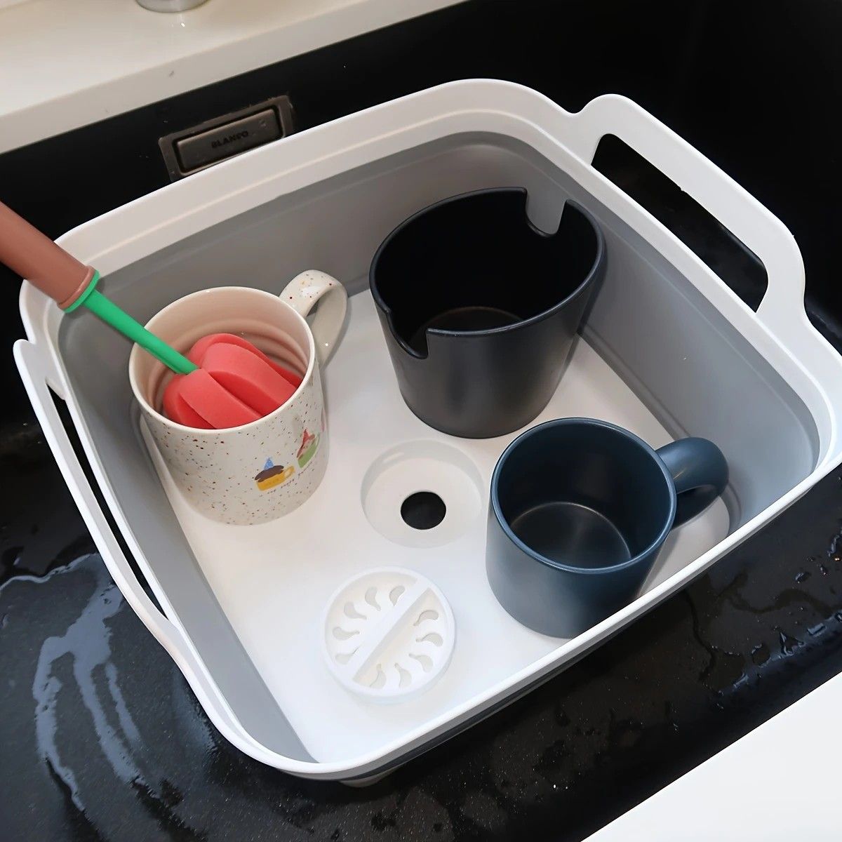 Portable Folding Sink: Space-Saving Storage, Multi-Use for Kitchen, Balcony, and Outdoors - Image 7