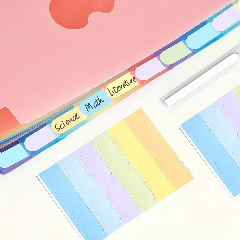 1pcs 25-Slot Expandable Rainbow Accordion Folder, Vertical Multi-Pocket Design, Large Capacity Holds 2000 Sheets, Waterproof and Portable, Great Helper for Office and School Organization - Image 2