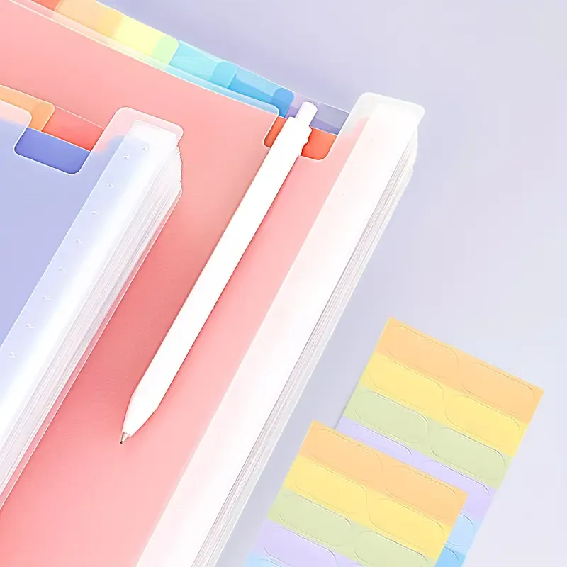 1pcs 25-Slot Expandable Rainbow Accordion Folder, Vertical Multi-Pocket Design, Large Capacity Holds 2000 Sheets, Waterproof and Portable, Great Helper for Office and School Organization - Image 5