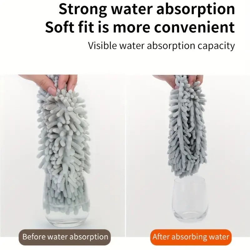 Coffee brown  Household Cleaning Duster / Static Duster / Dust Sweeper / Telescopic & Non-Shedding / Washable & Bendable / High-Reach Cleaning Tool / Cleaning Tools & Supplies - Image 6