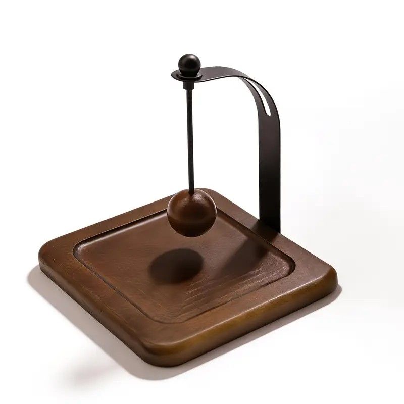 Elegant Napkin Holder – 1 Pack, Elegant Metal Napkin Holder with Ball Knobs | Stylish Black Base, Perfect for Dining Table, Nightstand, Living Room, Hotel and Cafe Decoration - Image 1