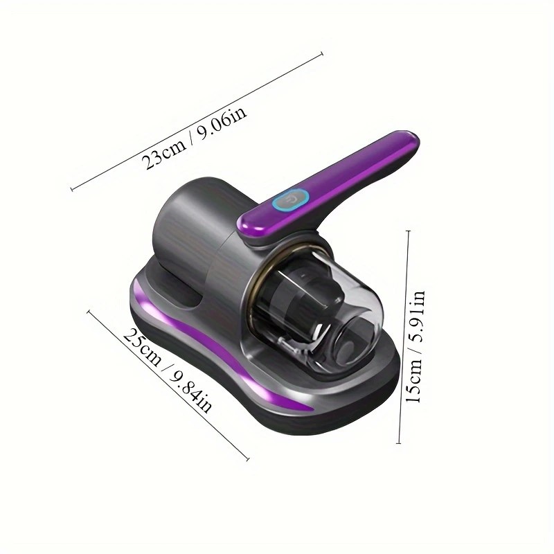 golden Wireless Mite Removal Vacuum: Blue Light Sterilization, Deep Cleaning for Beds & Cars, Long Battery Life, One-Touch Purity - Image 6