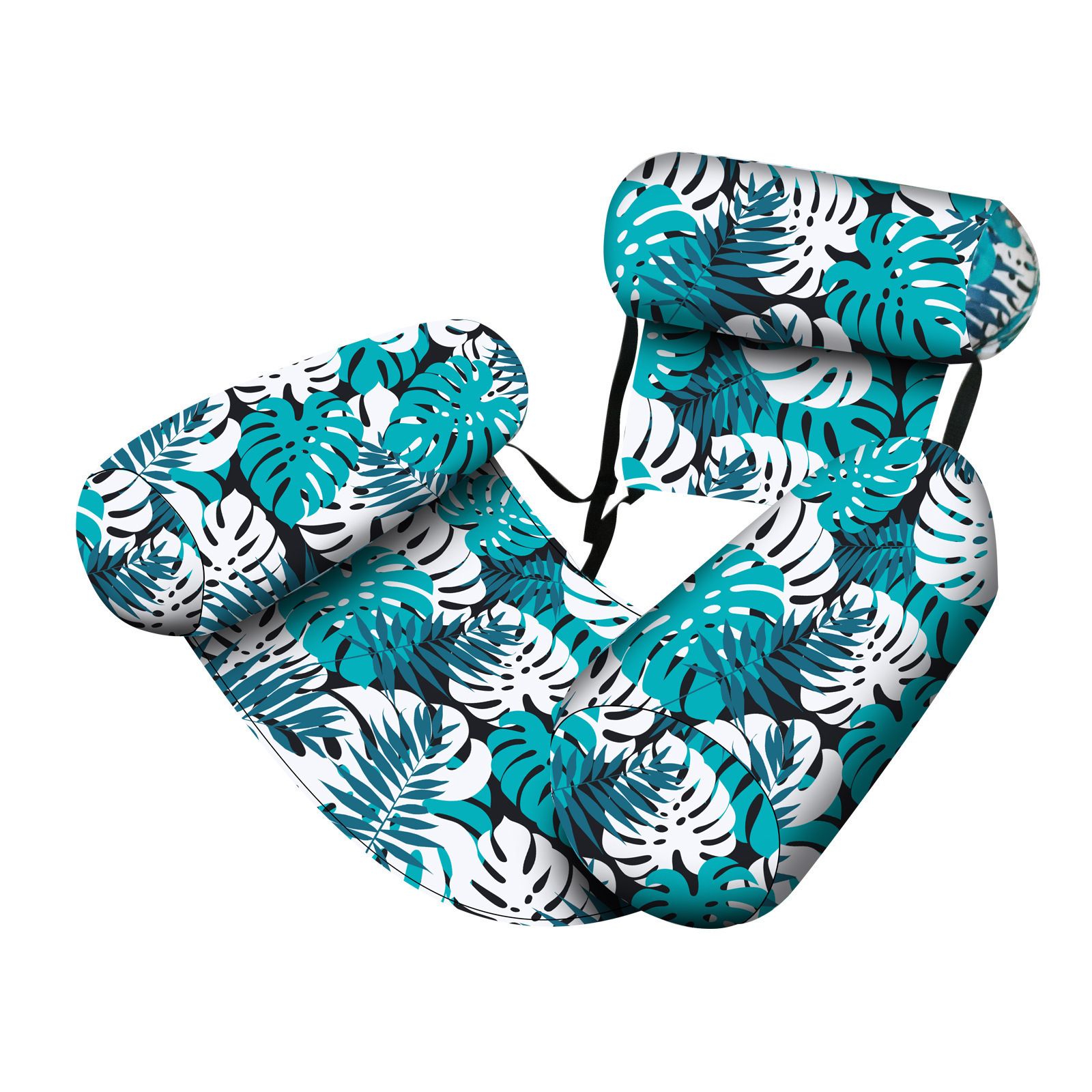 Water Floating Lounge Chair: Floating Pillow Design, Stable Sitting and Lying, Durable Oxford Fabric, Pool and Beach Vacation Companion.GREEN - Image 1