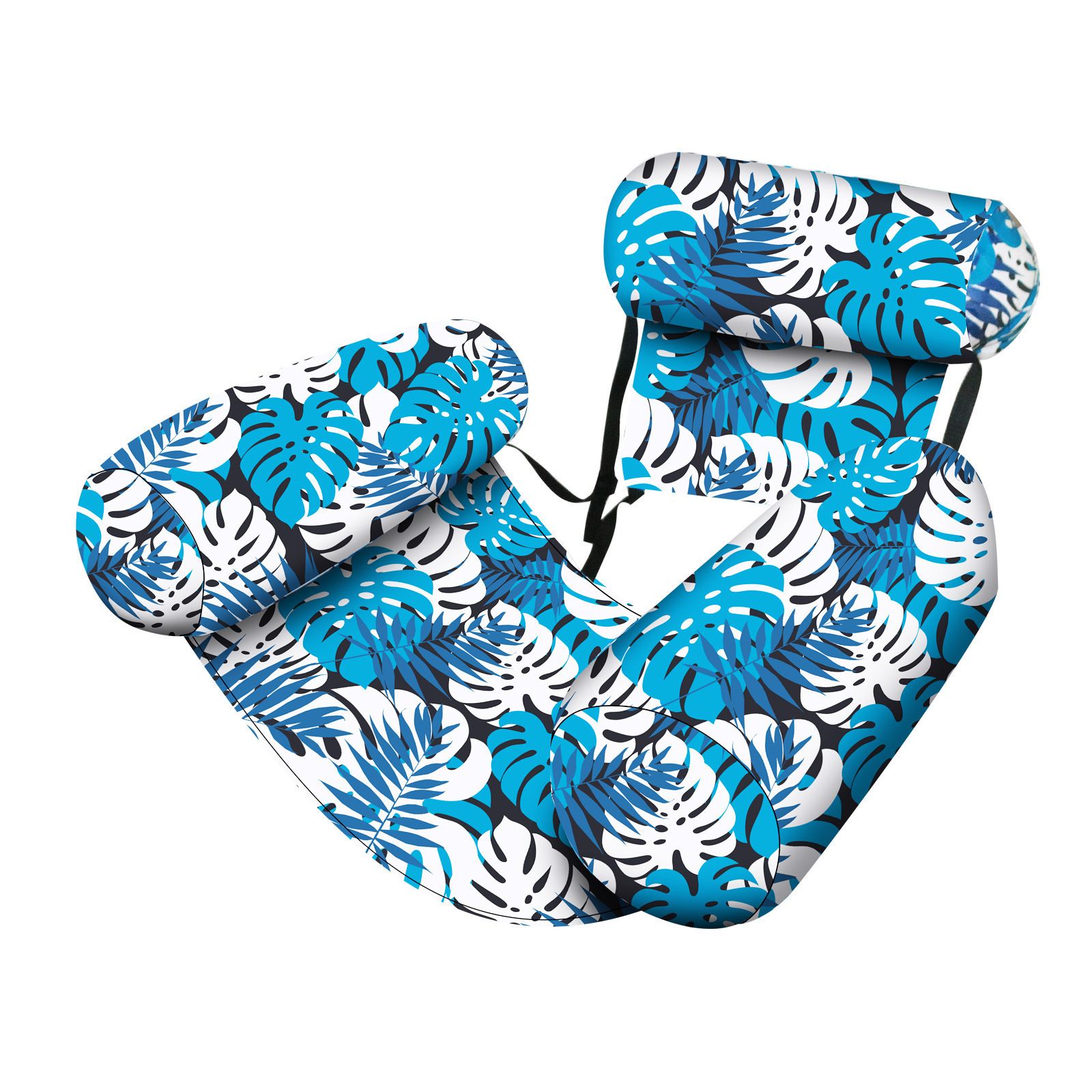 Water Floating Lounge Chair: Floating Pillow Design, Stable Sitting and Lying, Durable Oxford Fabric, Pool and Beach Vacation Companion.BLUE - Image 1
