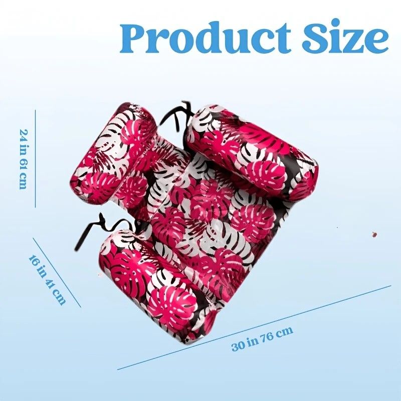 Water Floating Lounge Chair: Floating Pillow Design, Stable Sitting and Lying, Durable Oxford Fabric, Pool and Beach Vacation Companion.BLUE - Image 7