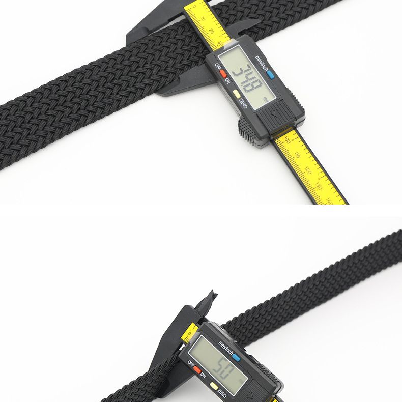 No-Hole Elastic Woven Belt, Unisex Comfortable and Versatile, Strong Elasticity Anti-Loosening, Breathable and Skin-Friendly No Sweating, Essential for Outdoor Sports and Daily Commute, A Casual Style Choice/khaki:L code - Image 6