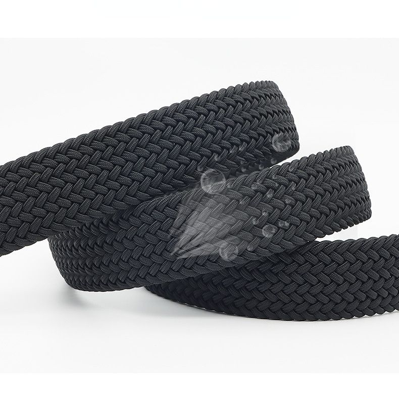No-Hole Elastic Woven Belt, Unisex Comfortable and Versatile, Strong Elasticity Anti-Loosening, Breathable and Skin-Friendly No Sweating, Essential for Outdoor Sports and Daily Commute, A Casual Style Choice/Blue:M code - Image 3