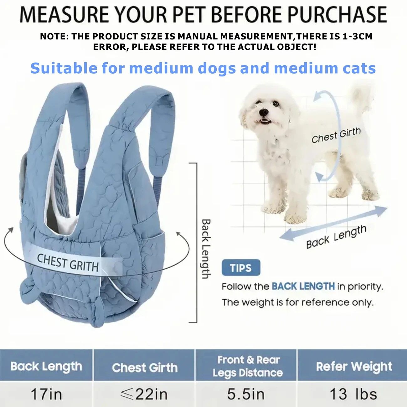 Pet Chest Carrier Front-Facing Backpack Small Dog Cat Breathable Carrier Hands-Free Sling(khaki) - Image 4