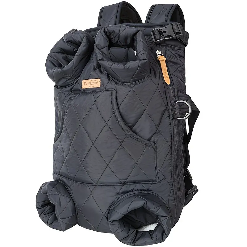 Winter Pet Front Pack: Warm, Lightweight, Hands-Free, Cozy Companion for Every Journey/black - Image 1